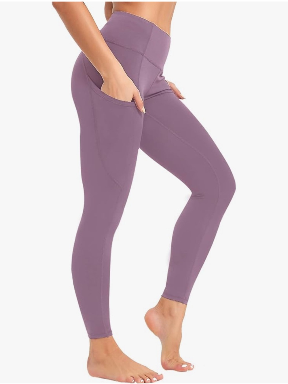 SP3LOPS High-Waist Pocket Leggings in lilac
